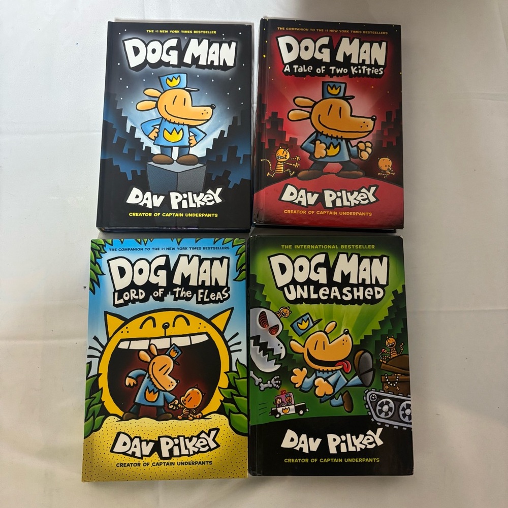 Dog Man Books Set Of Four